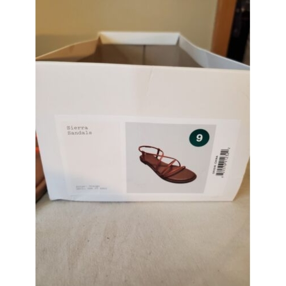 Women's Orange Sierra Strappy Sandals - A New Day Size 9 - Picture 6 of 6